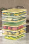 Hermia Set de 6 Cajas de Almacenaje Amarillas